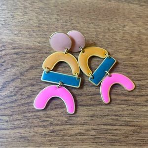 Colorful Madewell Earrings! Worn only once